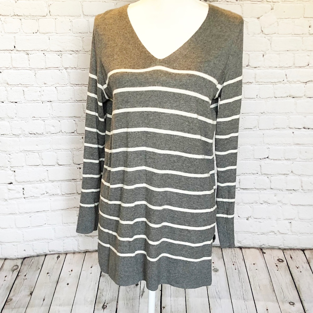 V-Neck Tunic Sweater